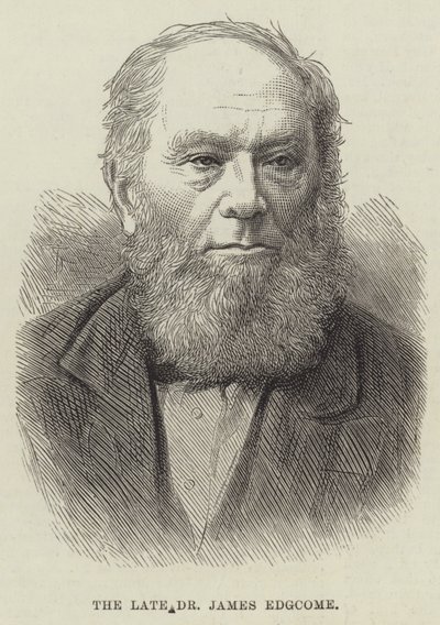 The late Dr James Edgcome by English School